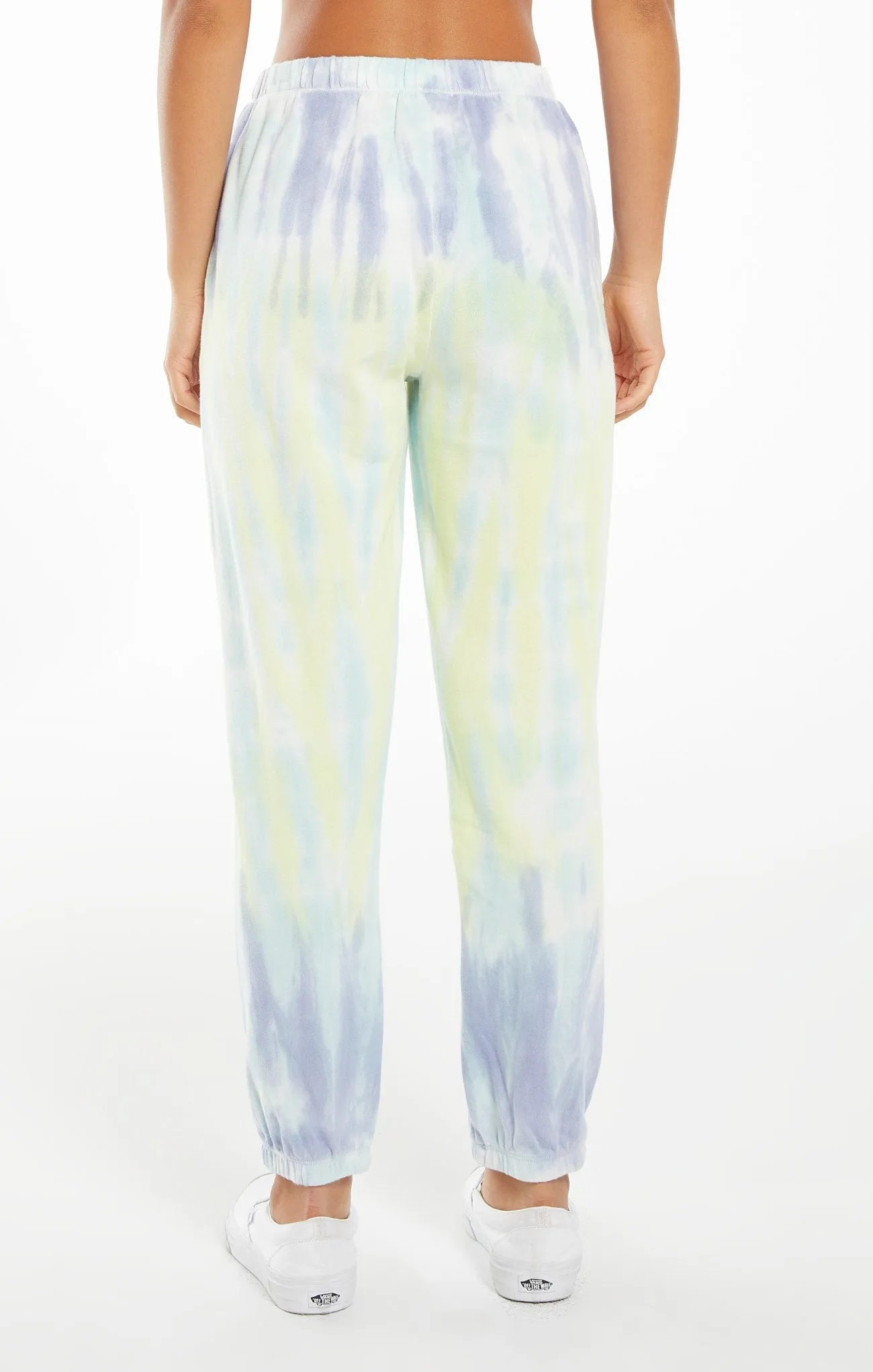 Atlas boyfriend sorbet skies tie-dye jogger in lavender grey