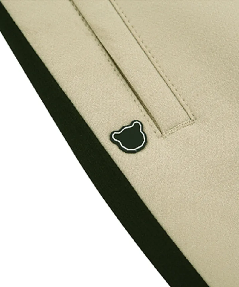 AVEN Side Color Line Jogger Pants - Beige