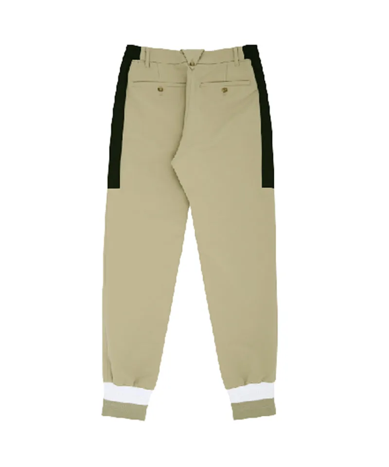 AVEN Side Color Line Jogger Pants - Beige