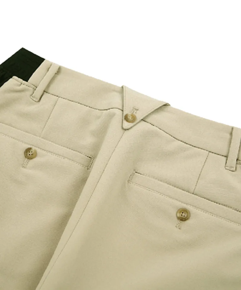 AVEN Side Color Line Jogger Pants - Beige
