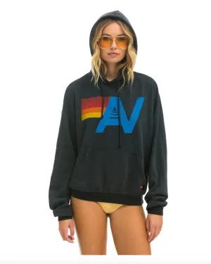 Aviator Nation/ Logo Pullover Hoodie Relaxed/ Charcoal