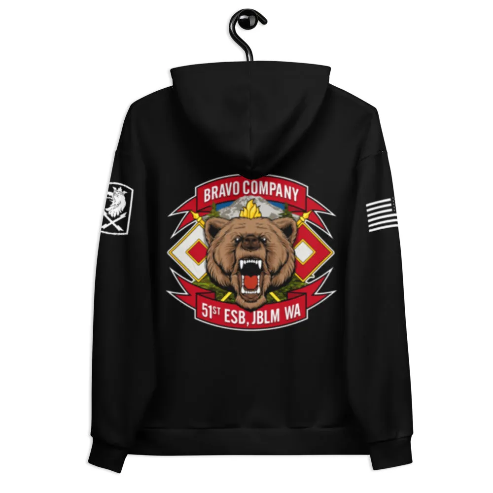 B Co, 51st ESB, 22d CSB  Core Men's Hooded Performance Sweatshirt - dmGS3v