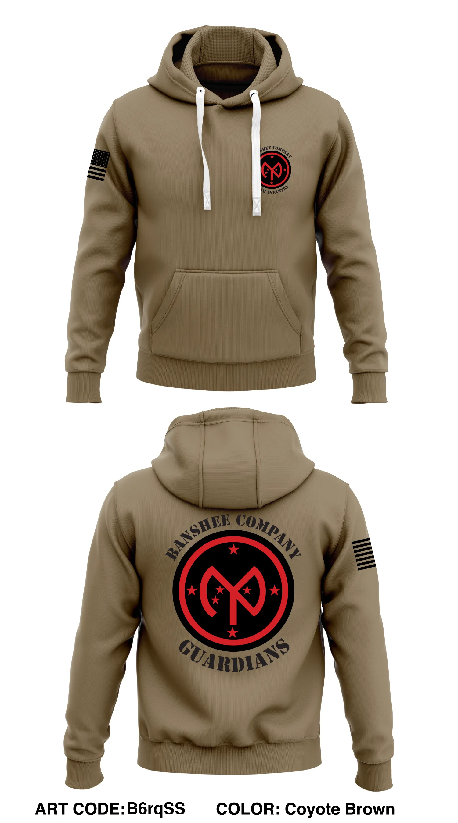 B. Co, 69th INF Store 1  Core Men's Hooded Performance Sweatshirt - B6rqSS