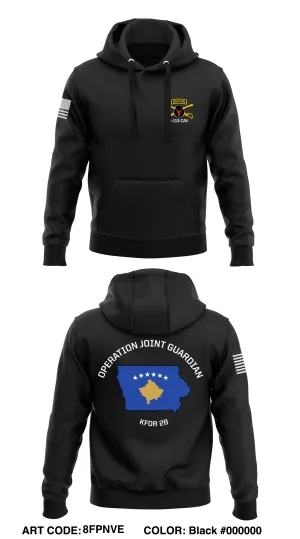 B-troop, 1-113 CAV  Store 1  Core Men's Hooded Performance Sweatshirt - 8FPNVE