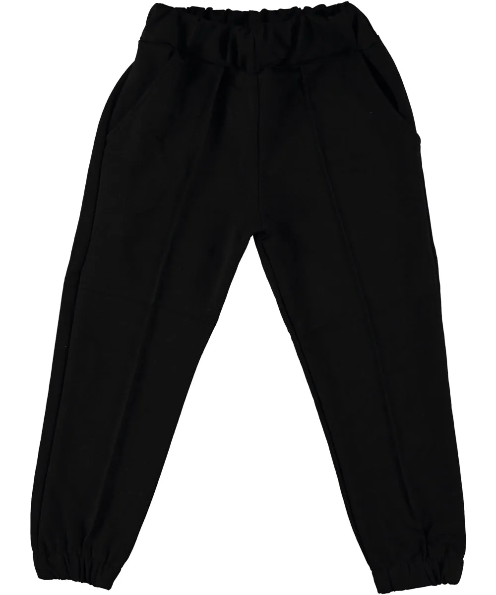 Basic Girl Sweat Pants Black