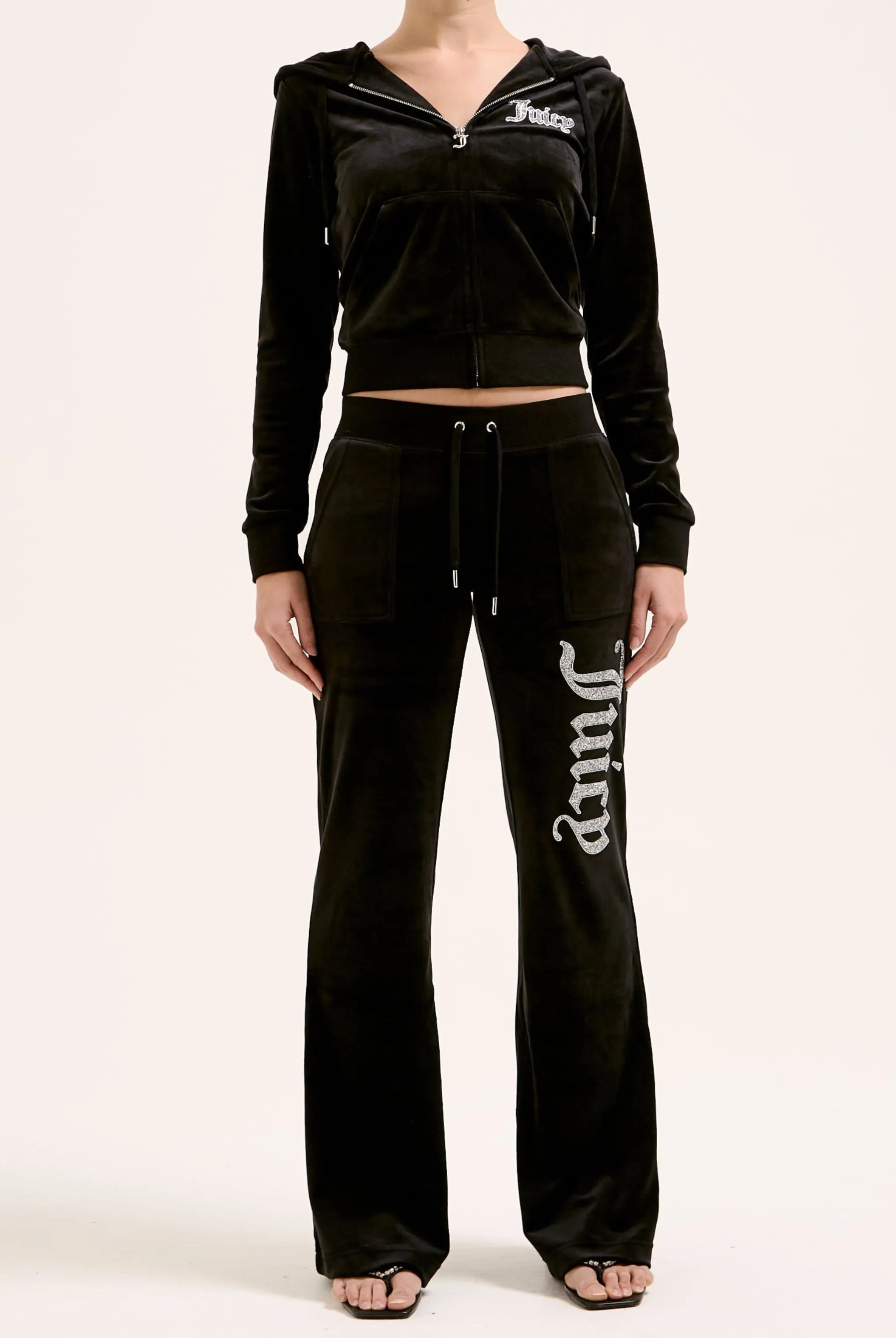 BLACK CAVIAR CLASSIC VELOUR ROBERTSON HOODIE