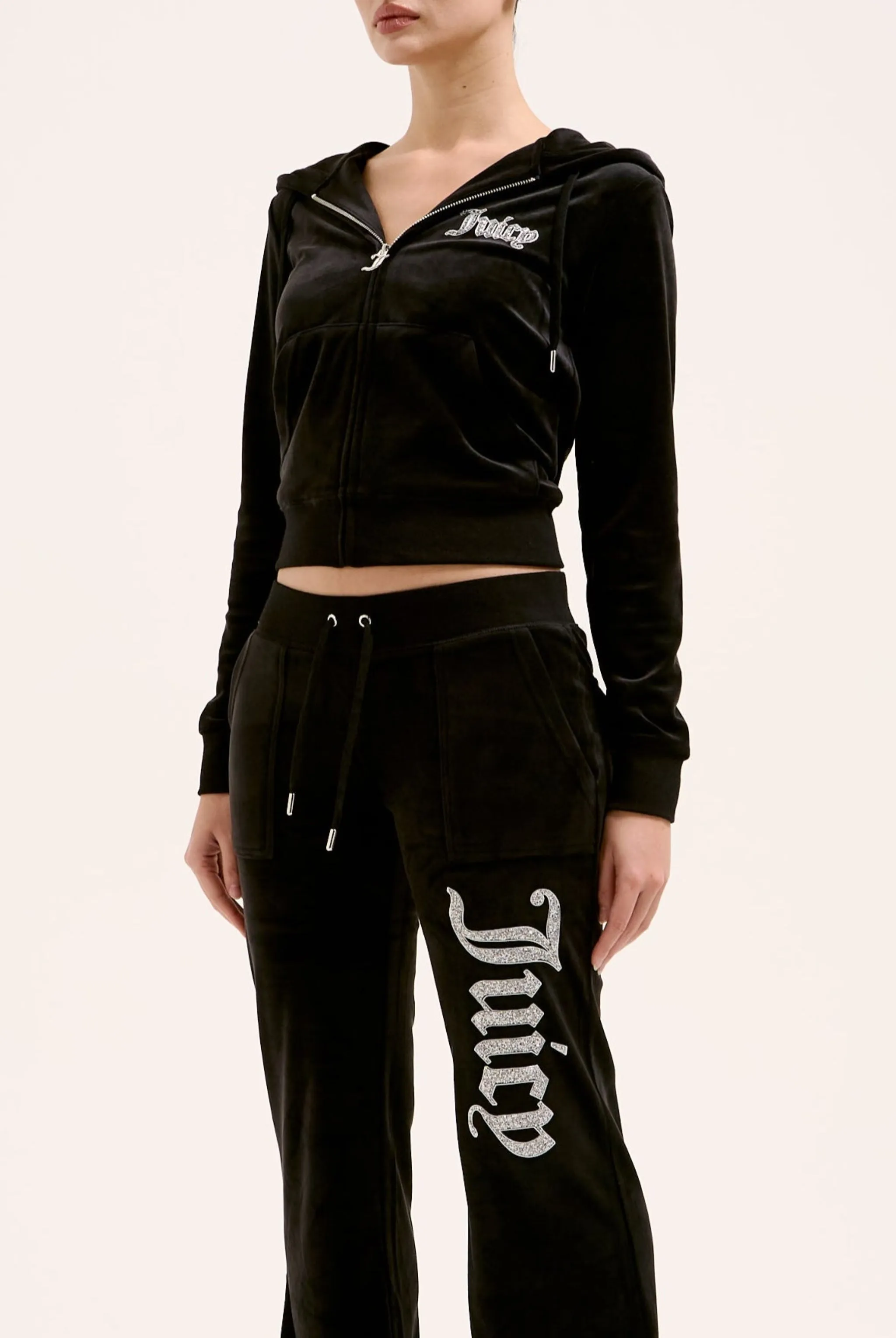 BLACK CAVIAR CLASSIC VELOUR ROBERTSON HOODIE