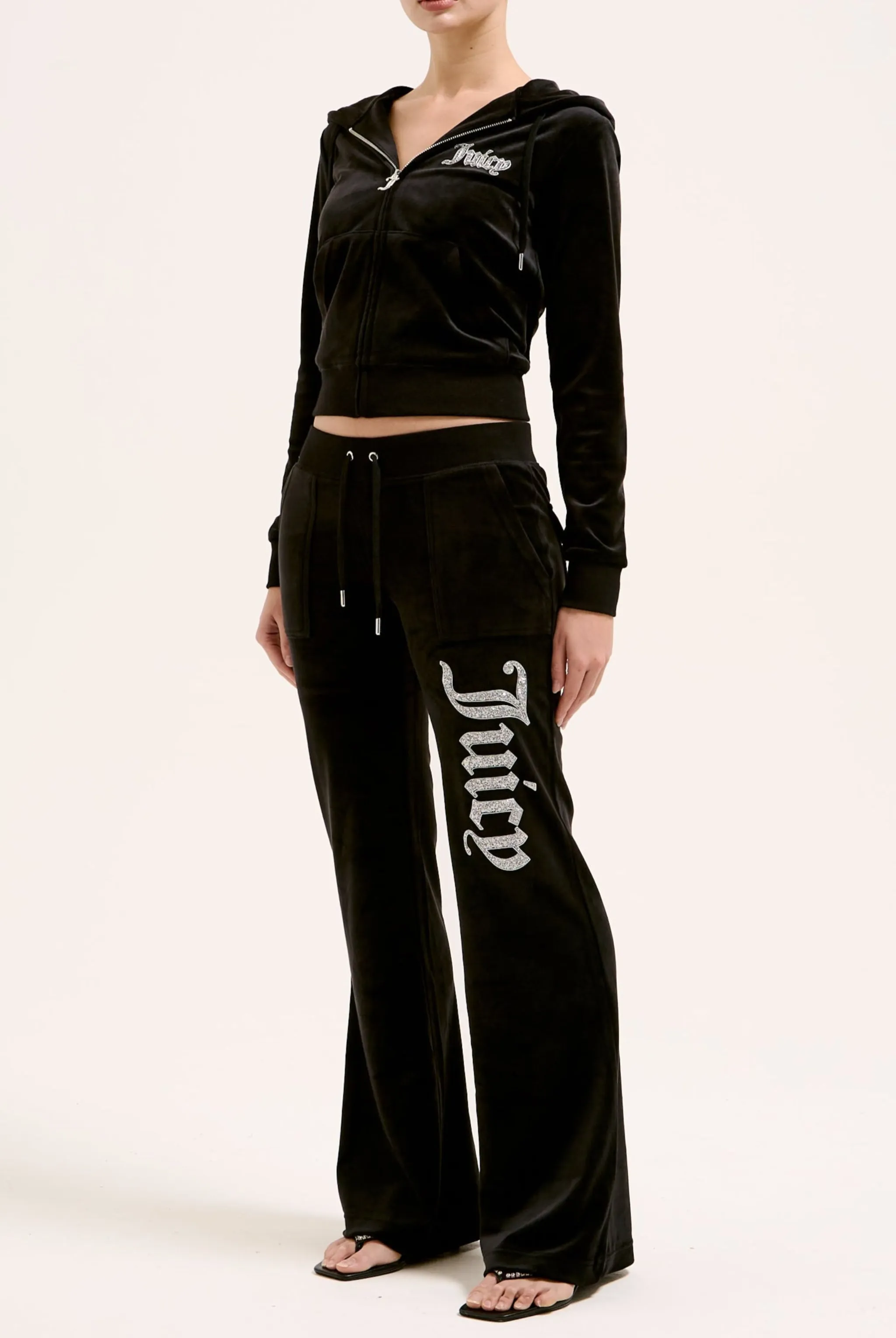 BLACK CAVIAR CLASSIC VELOUR ROBERTSON HOODIE