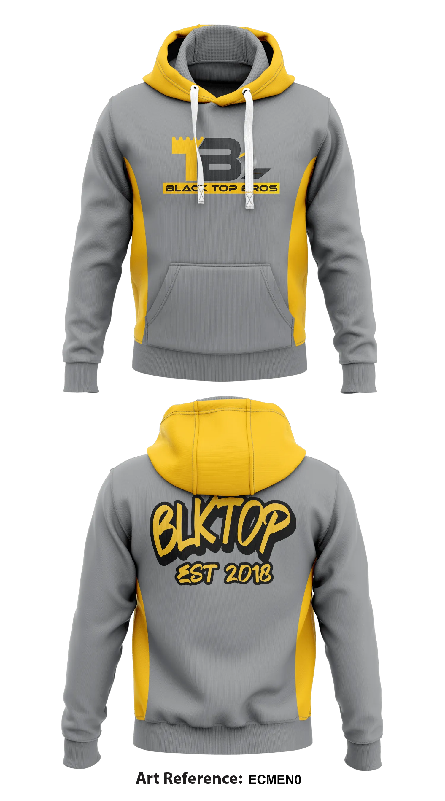 BLACKTOP BROS STORE 1  Core Men's Hooded Performance Sweatshirt - EcmeN0