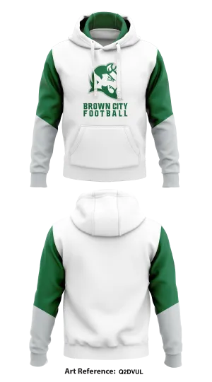 Brown City Football Store 1  Core Men's Hooded Performance Sweatshirt - Q2dvUL