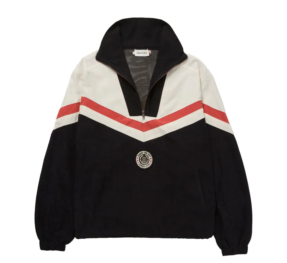 Brushed Poly Track Anorak