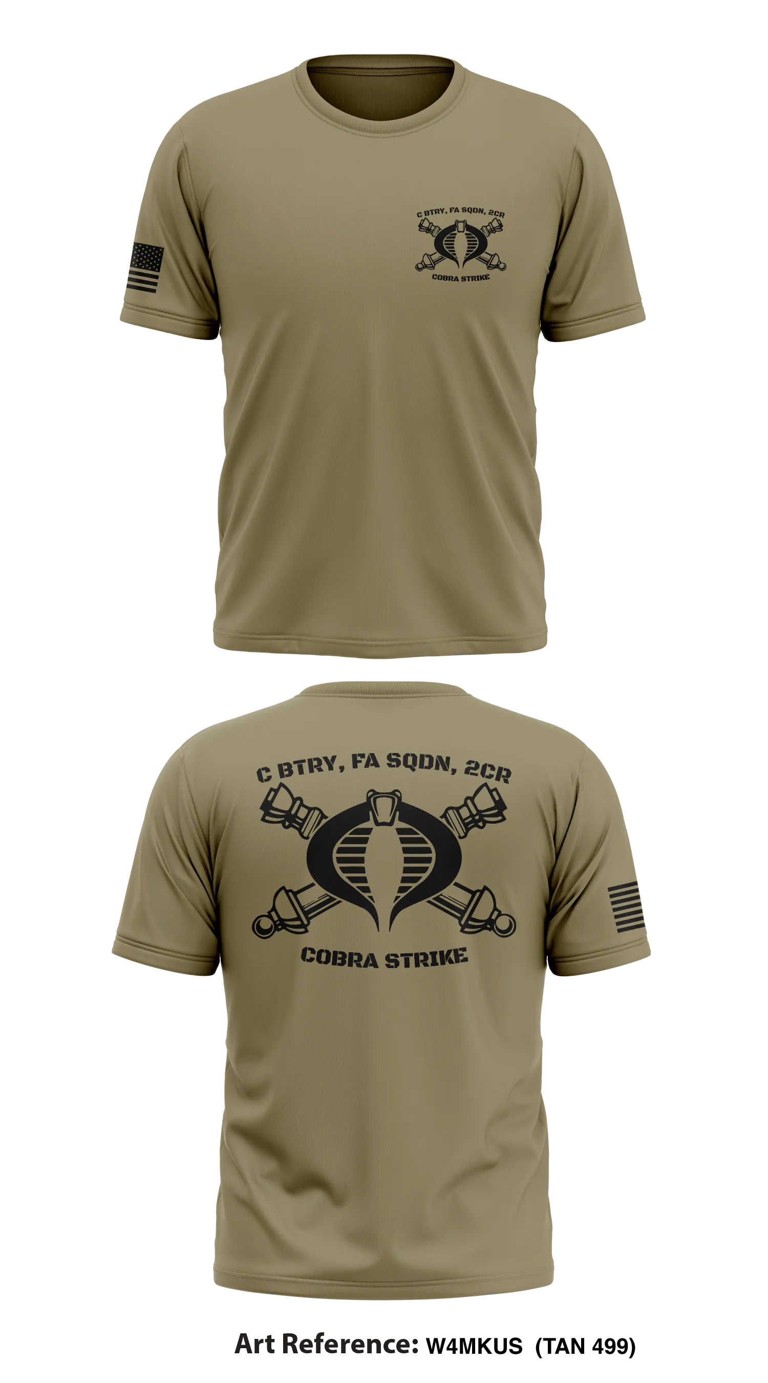 C BTRY, FA SQDN, 2CR Store 1 Core Men's SS Performance Tee - w4MkUS