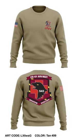 C Co, 6 BN, 101st CAB Store 1 Core Men's LS Performance Tee - LX6wsG