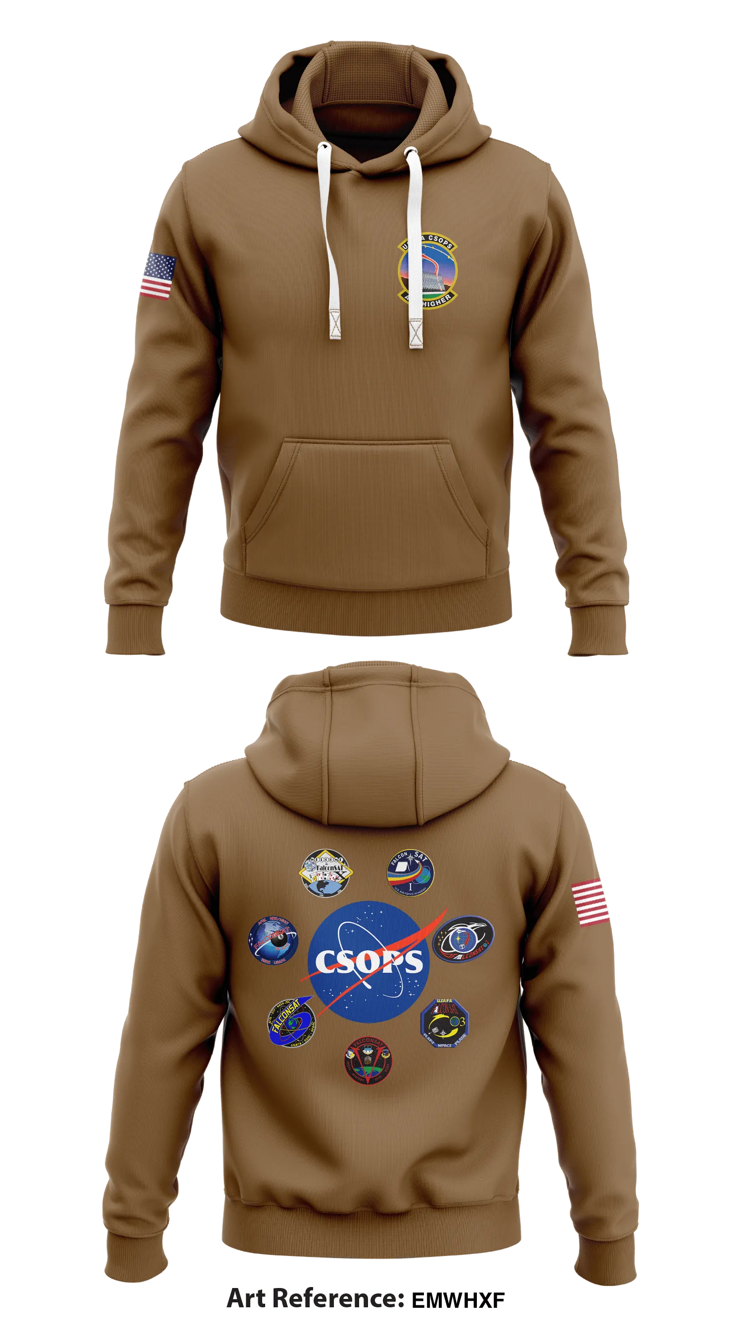 Cadet Space Operations Squadron (CSOPS) Store 1  Core Men's Hooded Performance Sweatshirt - EMwHXf