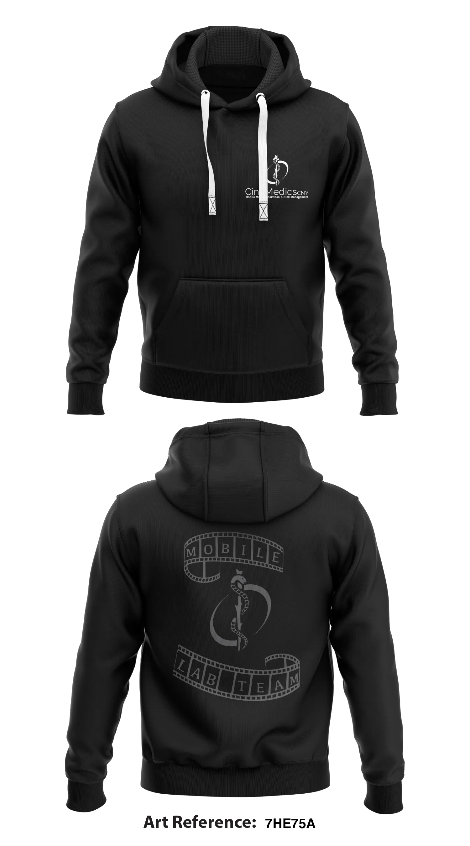 CineMedics CNY Store 1  Core Men's Hooded Performance Sweatshirt - 7HE75a