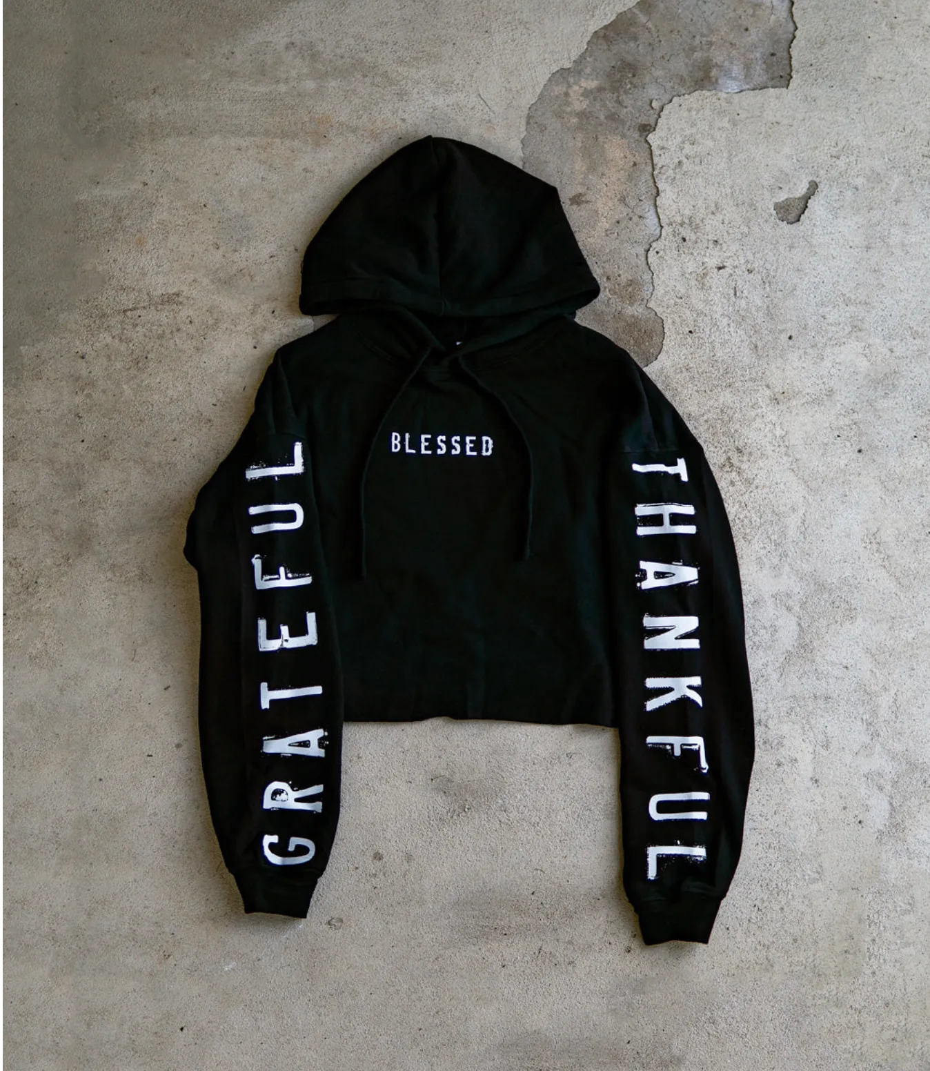 (CLEARANCE) Grateful, Thankful, Blessed Adult Hoodie
