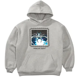 Crawling Death - Chrome Spider Hoodie Grey