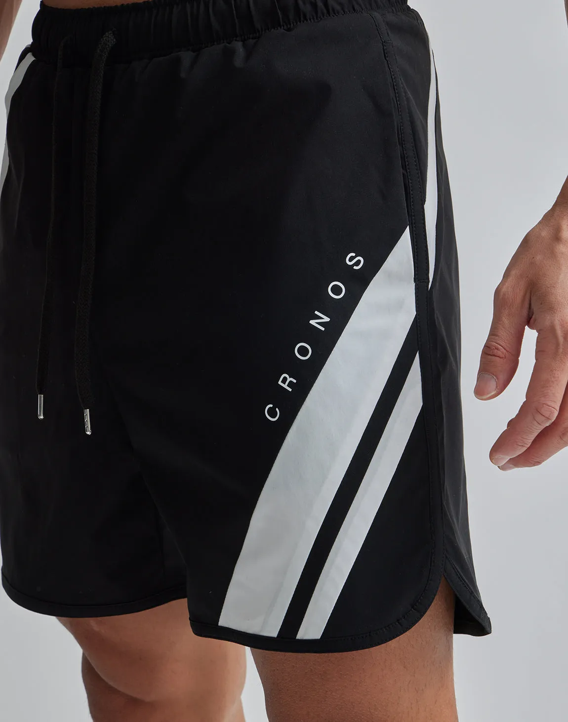 CRONOS 2LINE TRAINING SHORTS【BLACK】