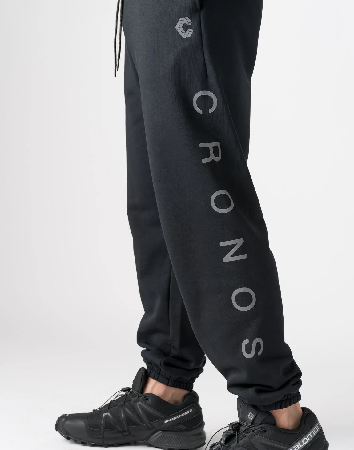 CRONOS Reflector Print Sweat Long Pants【TAUPE】