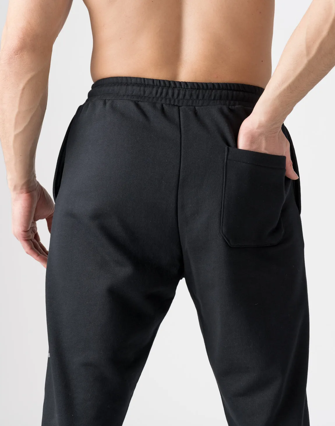 CRONOS Reflector Print Sweat Long Pants【TAUPE】