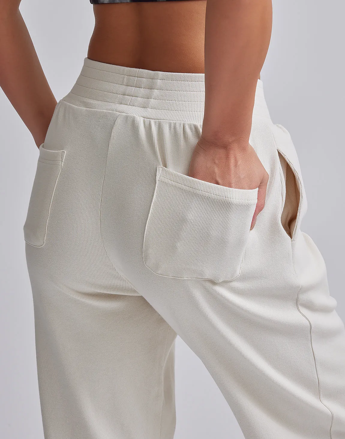CRONOS WOMEN RELAXING JOGGER PANTS【GRAY】
