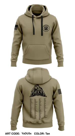 CST 23, 6th Reg, D Co Core Men's Hooded Performance Sweatshirt