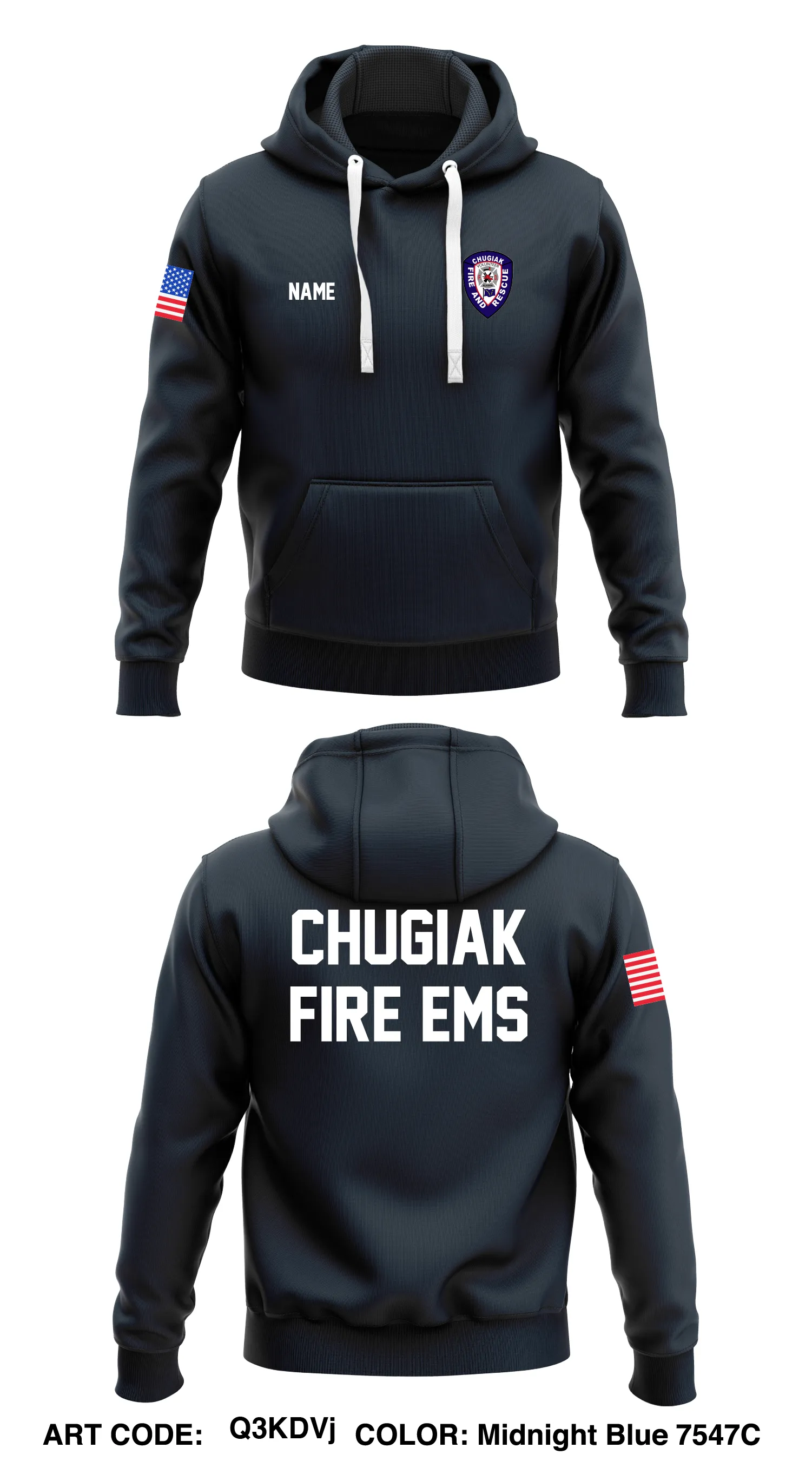 CUSTOM - Chugiak Fire and Rescue Department  Store 1  Core Men's Hooded Performance Sweatshirt - Q3KDVj