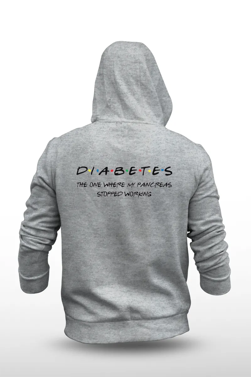 D.I.A.B.E.T.E.S - The one where my pancreas stopped working - Unisex Hoodie
