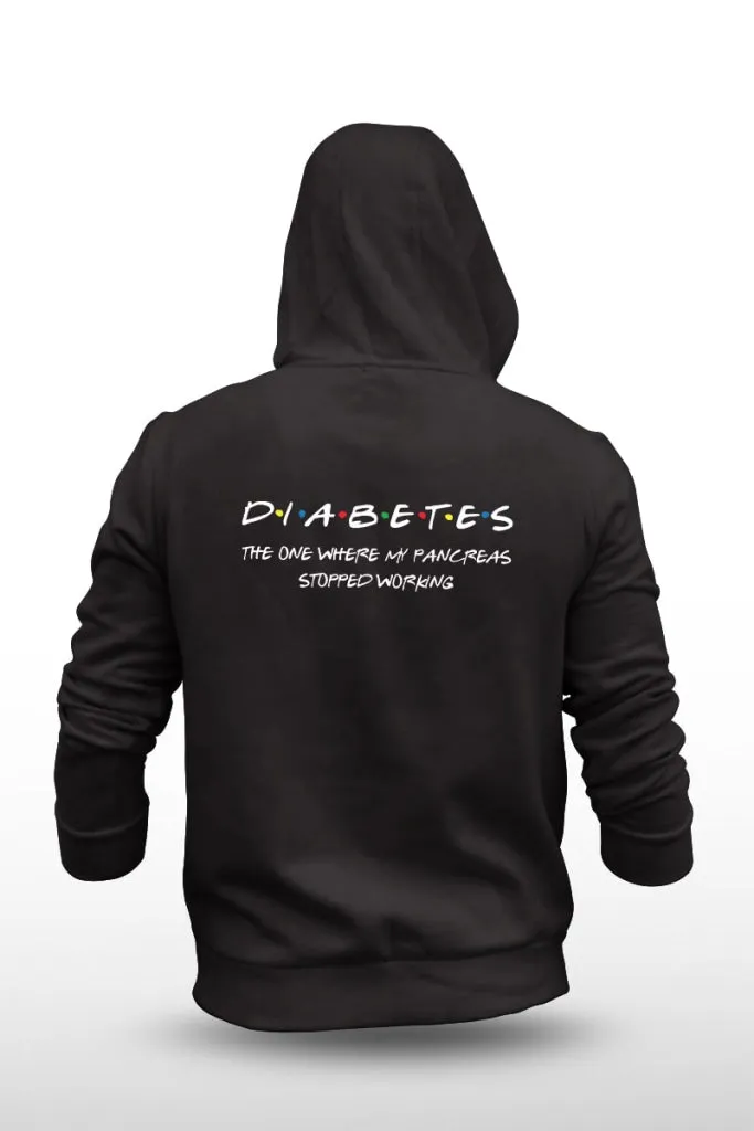 D.I.A.B.E.T.E.S - The one where my pancreas stopped working - Unisex Hoodie