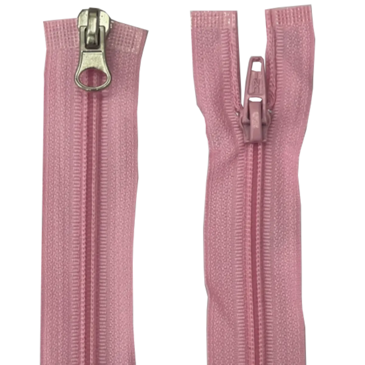 Double Slider Nylon/Plastic 2 Way Zip - With Metal Sliders 20" (51cm)