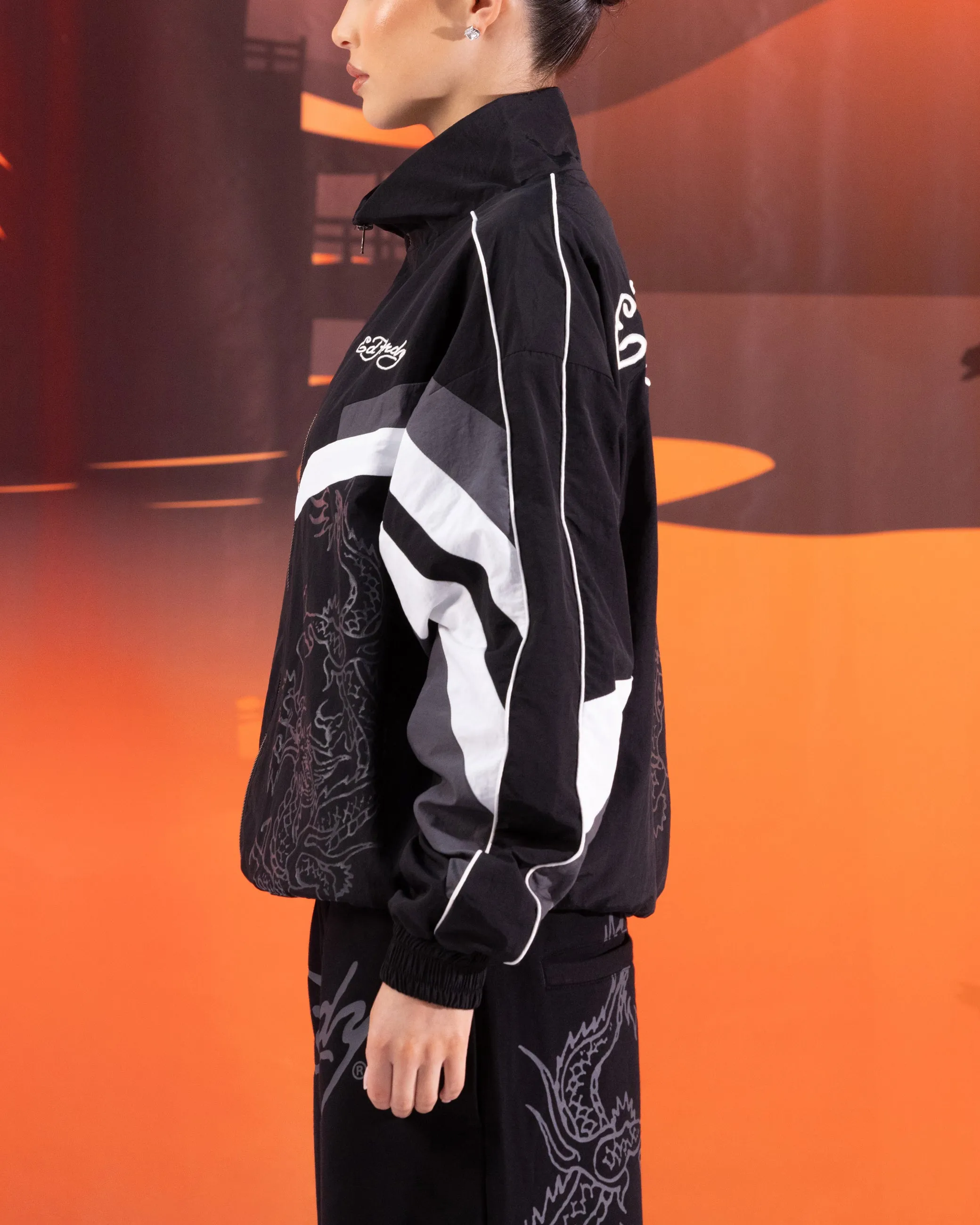 Ed Hardy Dragon Track Jacket Black