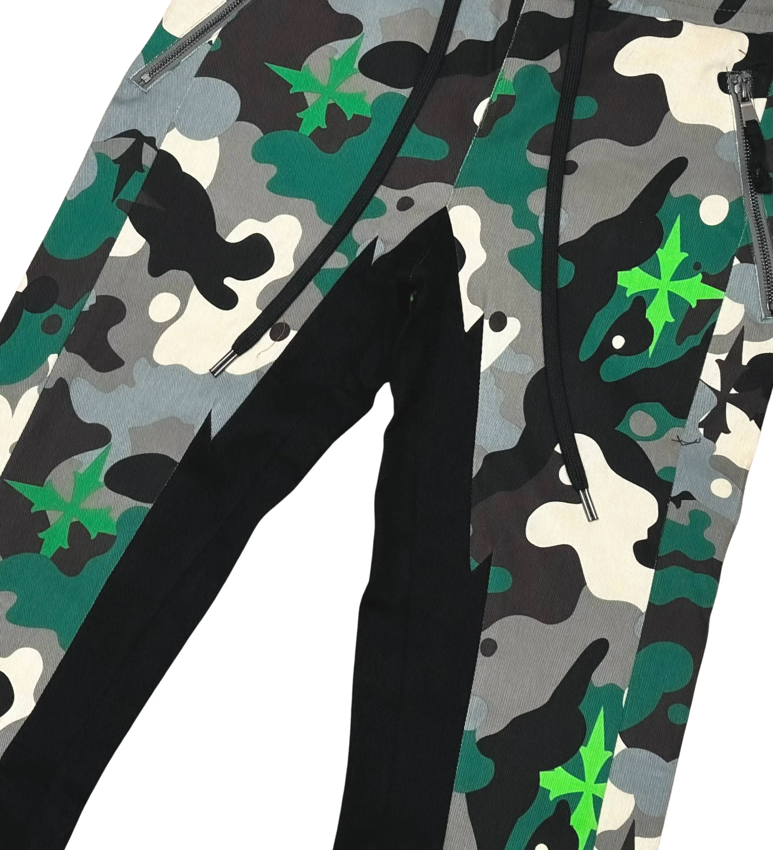 Elongated bootcut cargo