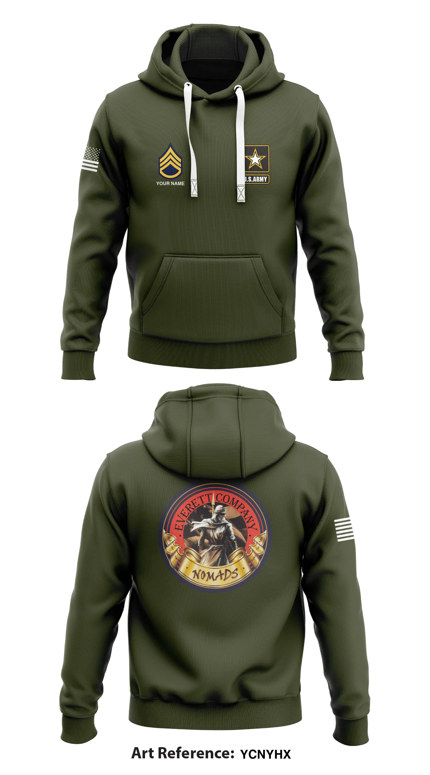 Everett Nomads Store 1  Core Men's Hooded Performance Sweatshirt - YcNYHx (SSG)