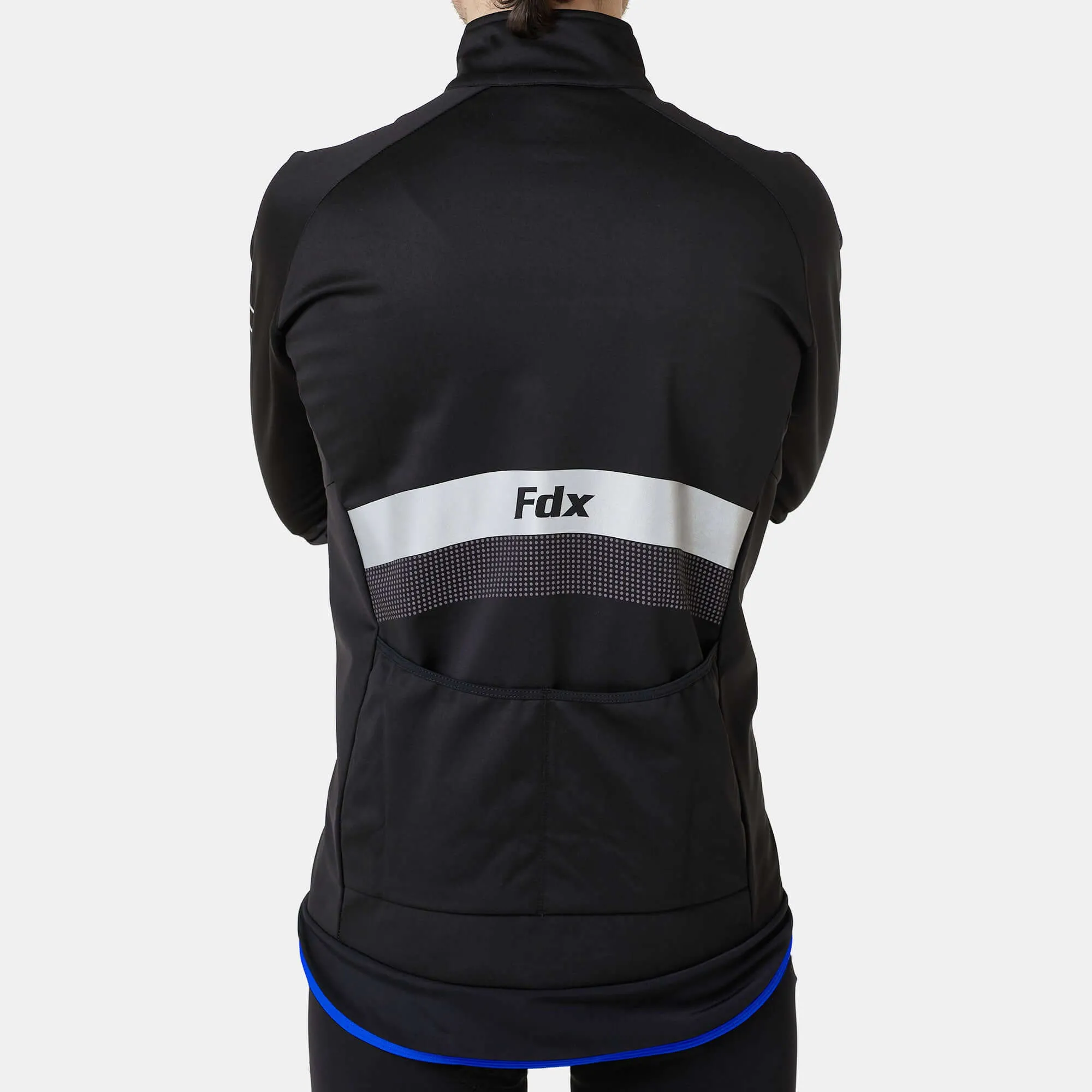 Fdx Arch Softshell Men's & Boy's Blue Windproof & Water Resistant Cycling Jacket