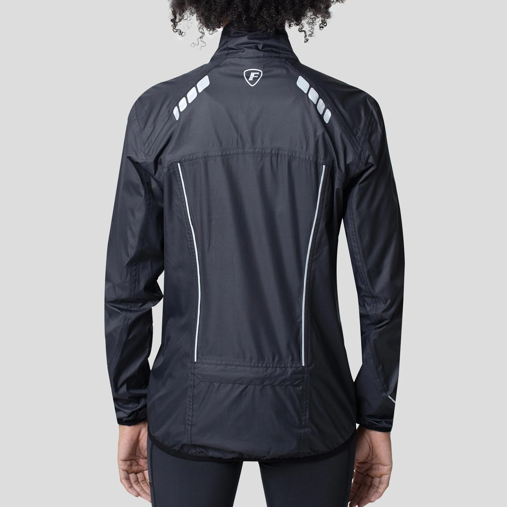 Fdx J20 Black Women's & Girl's Windproof & Waterproof Cycling Jacket