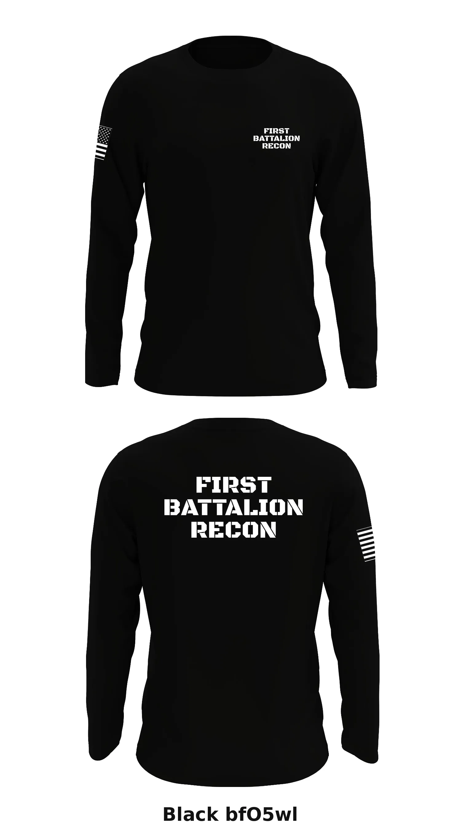 First Battalion Recon Store 1 Core Men's LS Performance Tee - bfO5wl