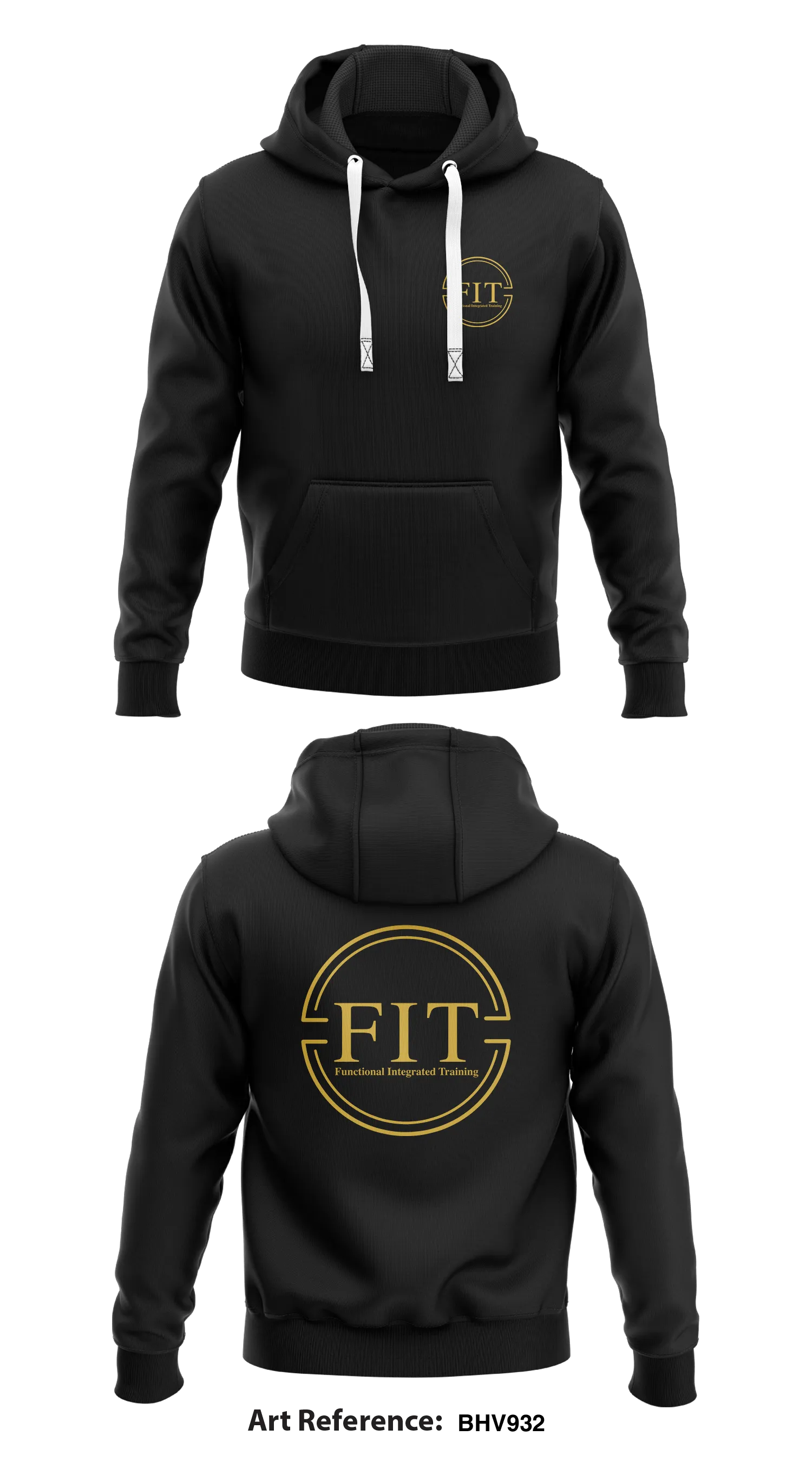 FIT Store 1  Core Men's Hooded Performance Sweatshirt - BHV932