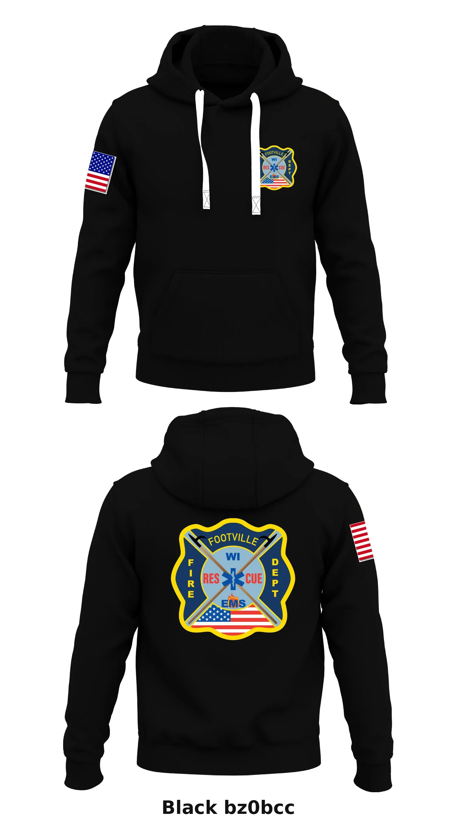 Footville fire  Store 1  Core Men's Hooded Performance Sweatshirt - bz0bcc