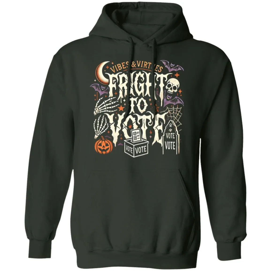 ‘Fright to Vote’ Halloween Pullover Hoodie