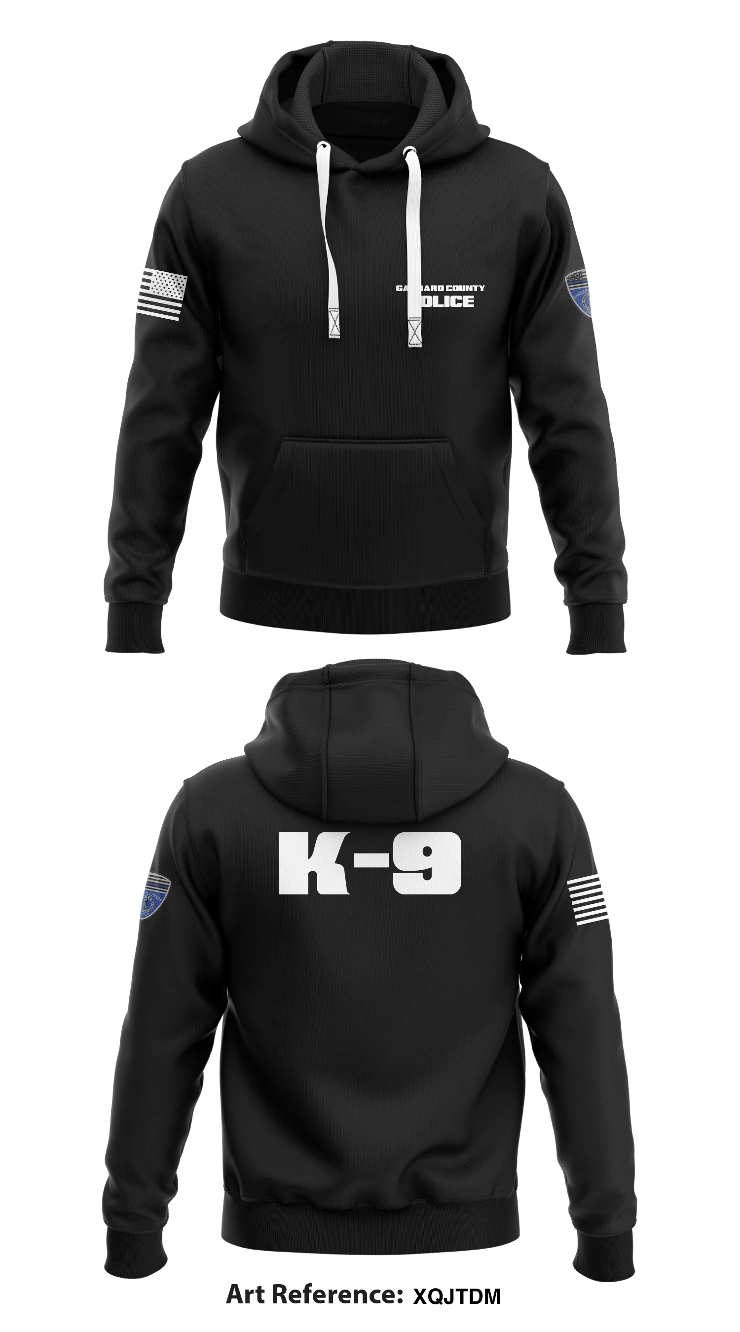 Garrard County Police Department Store 1  Core Men's Hooded Performance Sweatshirt - XQJTdm