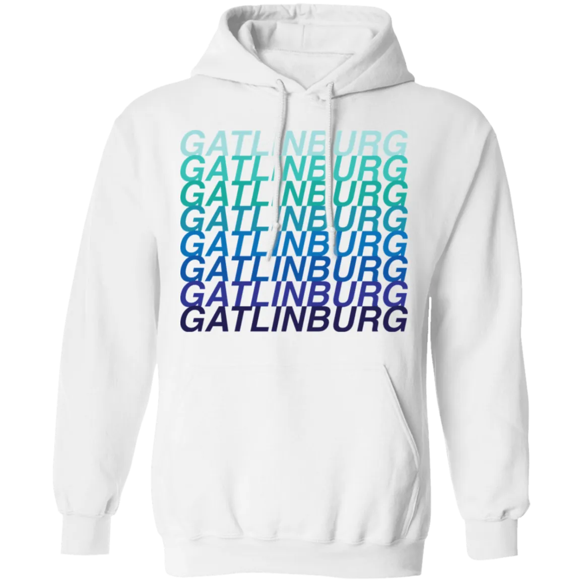 Gatlinburg Blue Ombre - Pullover Hoodie
