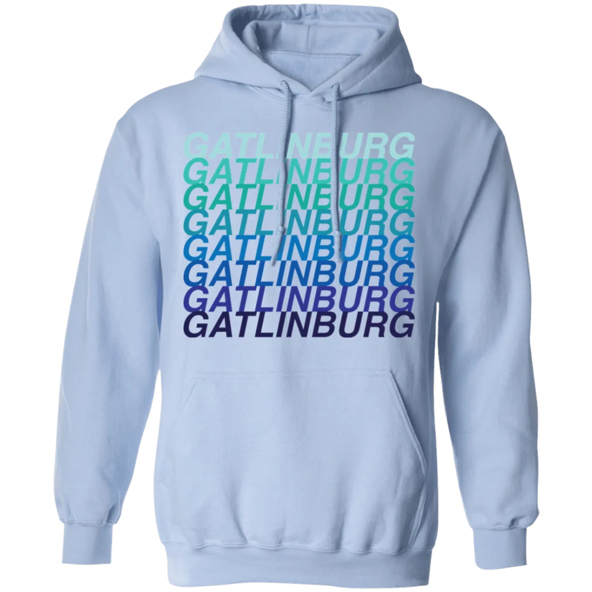 Gatlinburg Blue Ombre - Pullover Hoodie