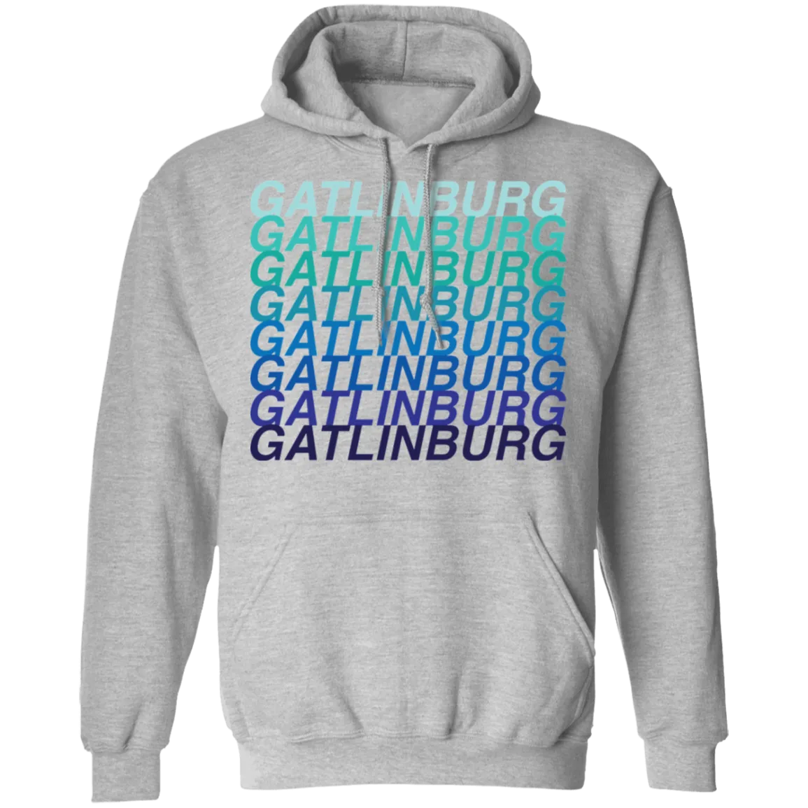 Gatlinburg Blue Ombre - Pullover Hoodie