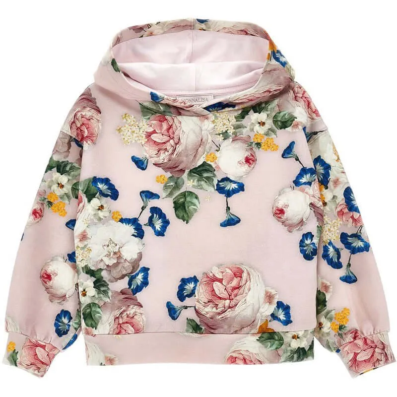 Girls Pink Floral Legging Set