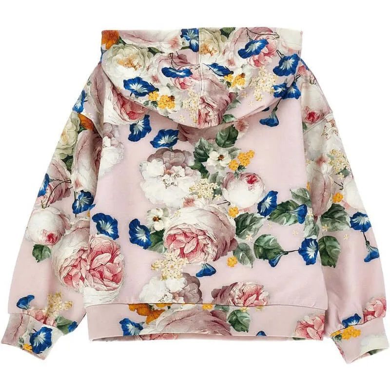 Girls Pink Floral Legging Set
