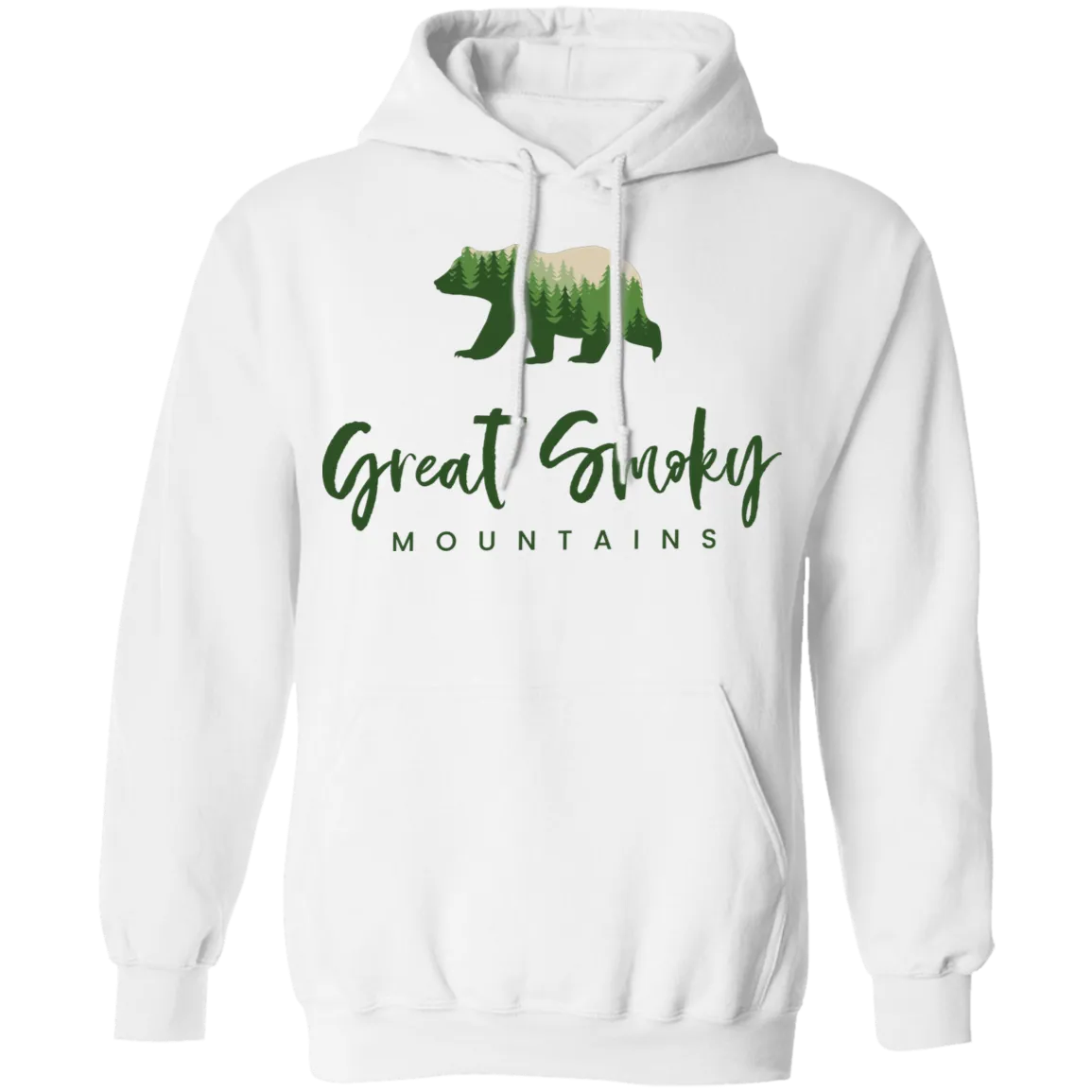 Great Smoky Mountains Green - Pullover Hoodie