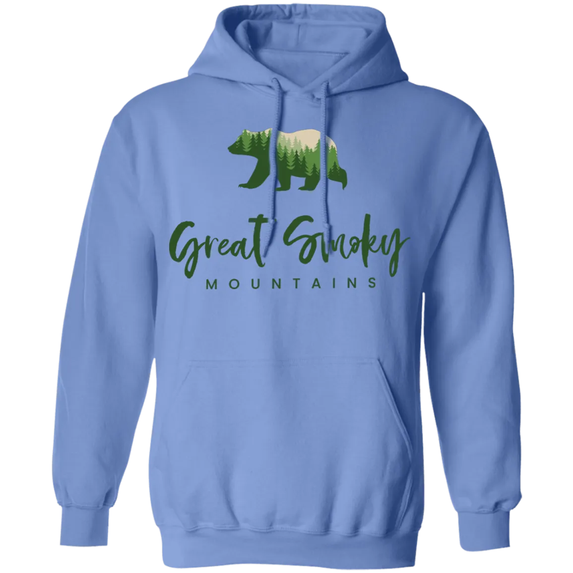 Great Smoky Mountains Green - Pullover Hoodie