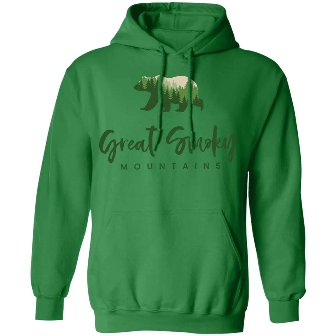 Great Smoky Mountains Green - Pullover Hoodie
