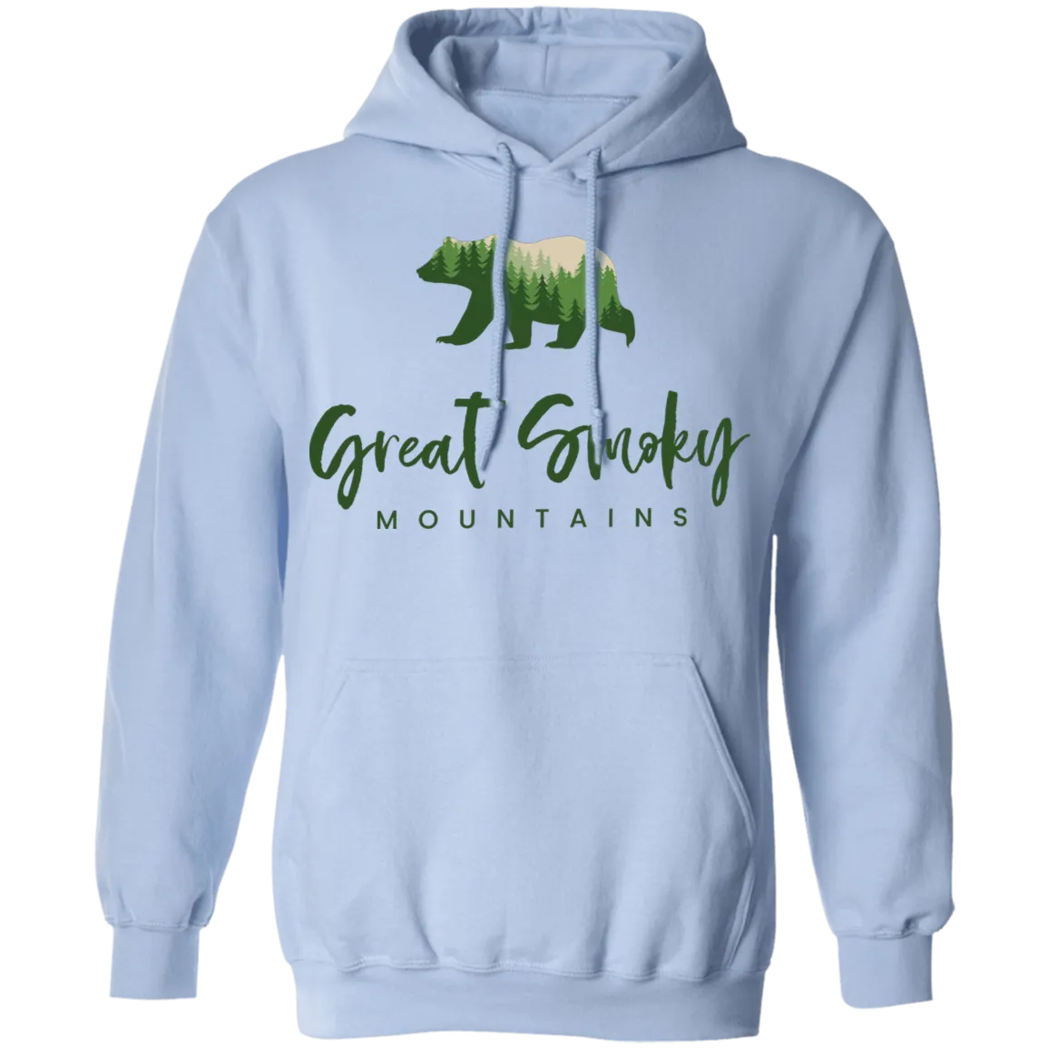 Great Smoky Mountains Green - Pullover Hoodie