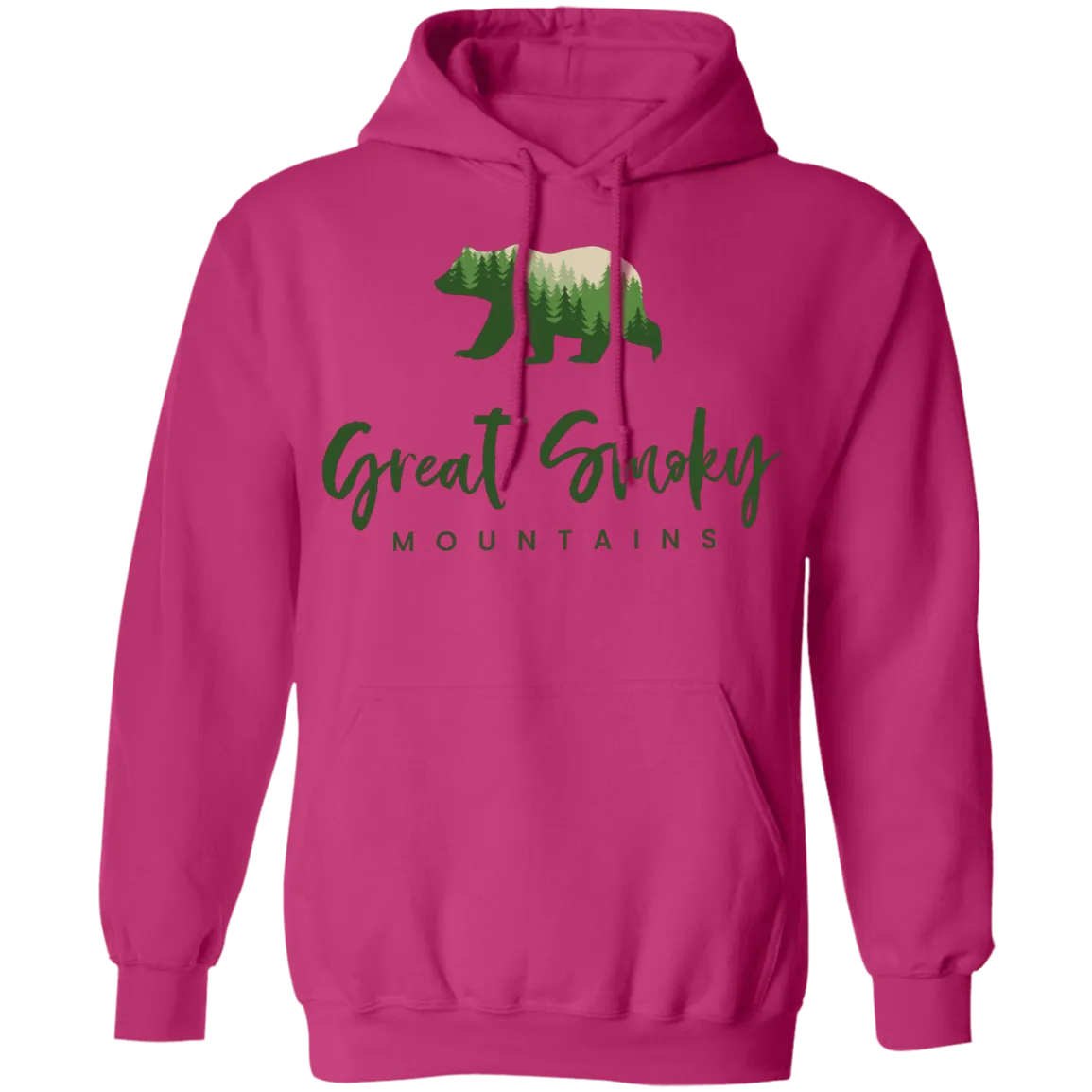Great Smoky Mountains Green - Pullover Hoodie